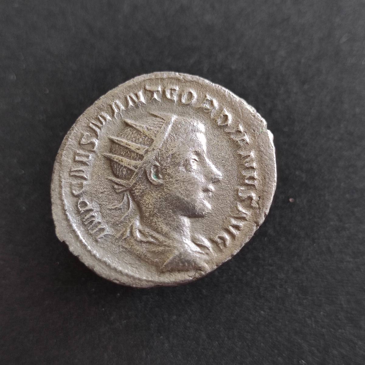 古代ローマ帝国 ゴルディアヌス3世 銀貨 ダブル - NGC鑑定 ゴルディ