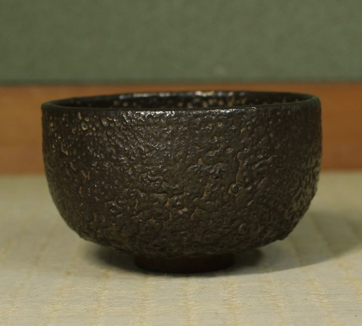 秘蔵品 古唐津茶碗・江戸時代 古唐津茶碗銘多福京都雁半傳来薮内家[十