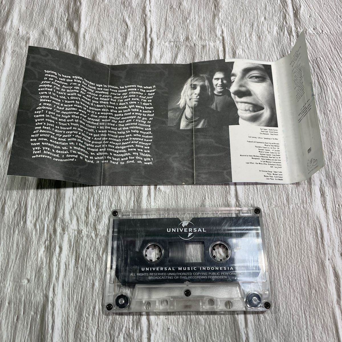CT＃Nirvana「Nevermind」カセットテープ ニルヴァーナ レコード 大名 