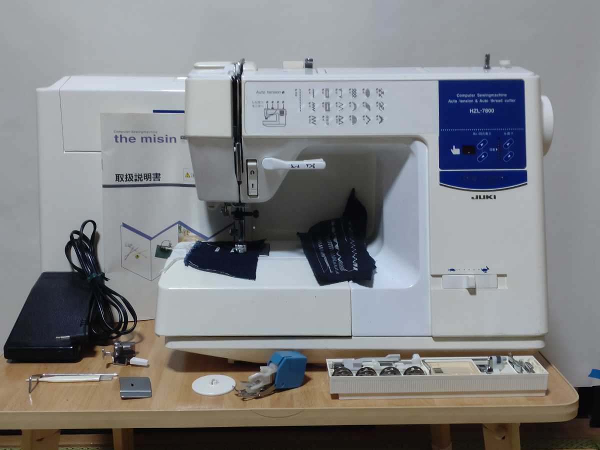 JUKI コンピューターミシン HZL-7800 日本製 フットコントローラー無
