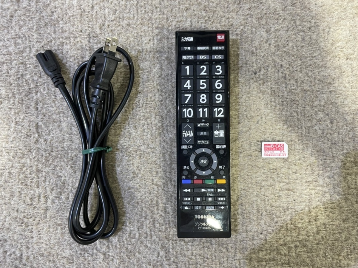 東芝 REGZA 24V型 液晶テレビ 24V34 リモコン付 レグザ TV ④
