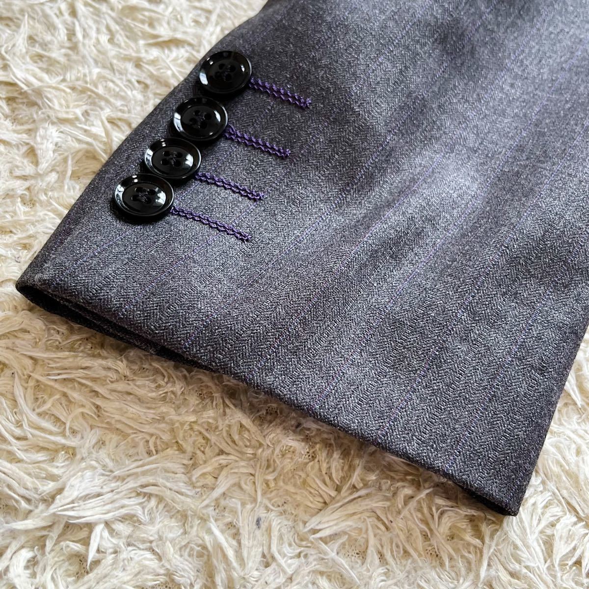 1円 Lサイズ 極美品 Paul Smith ポールスミス スーツ ロロピアーナ