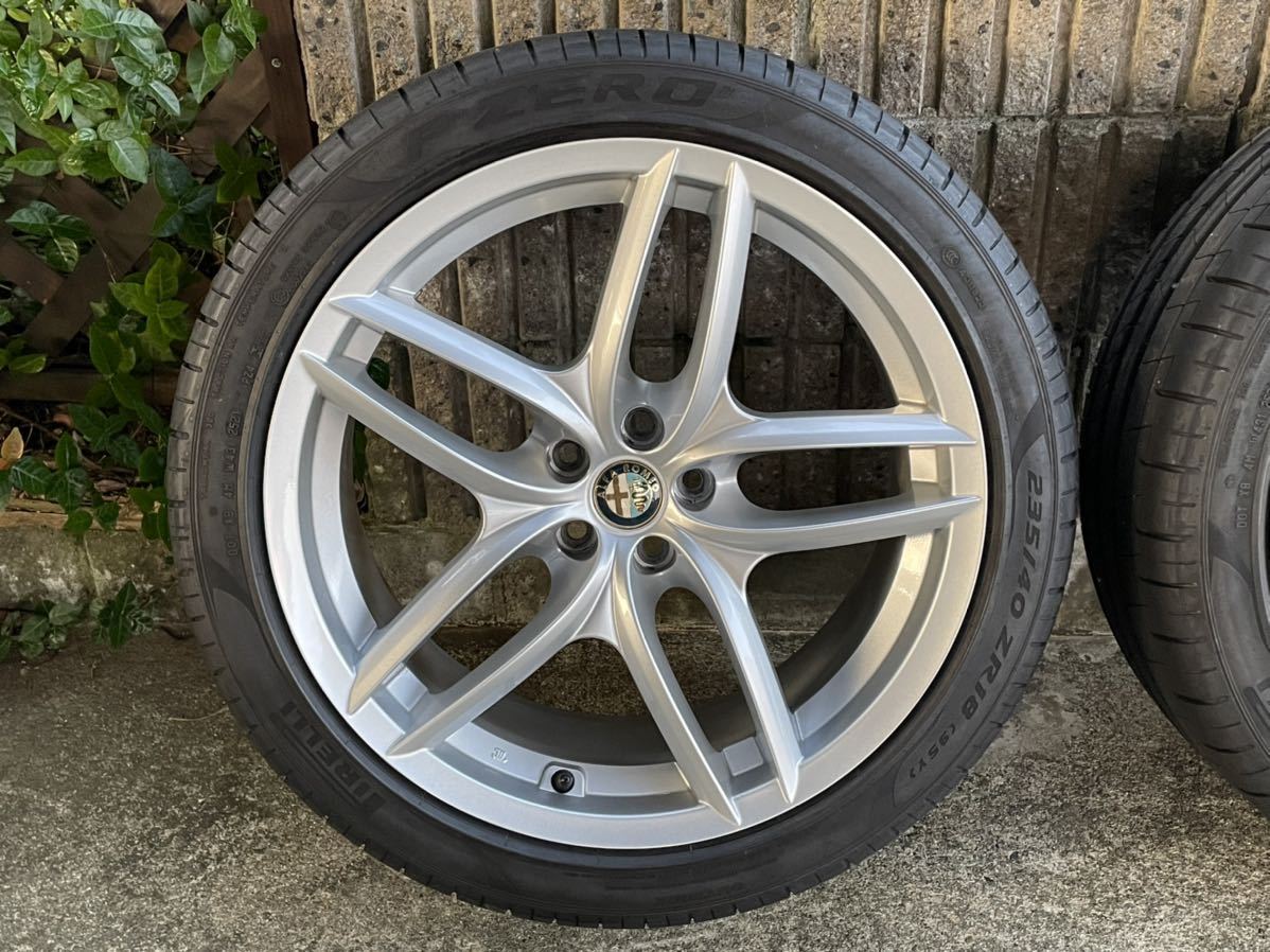アルファロメオ アルファGT純正 18インチ 8J +32 PCD98 5穴 235/40R18 