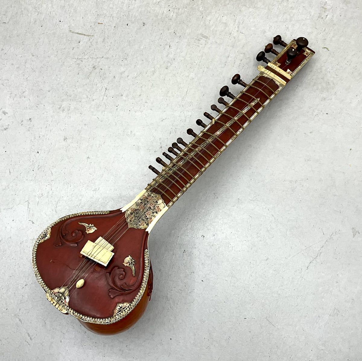 トゥンバ割れ・訳あり品]シタールセット（グラスファイバーケース 