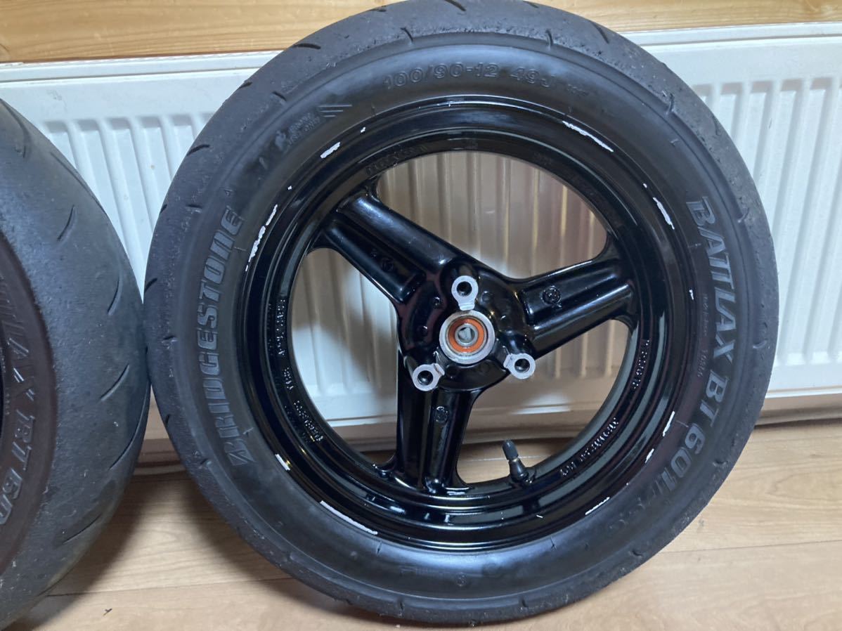 送料無料 ホンダ NSR50 NSR mini 前後ホイールセット NSR80 NSF100 