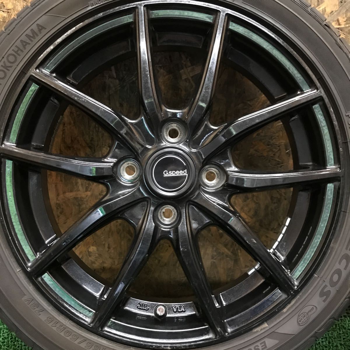 G.SPEED 15×4.5J 100/4H 165/50R15 国産極上バリ山タイヤ付き G-87 