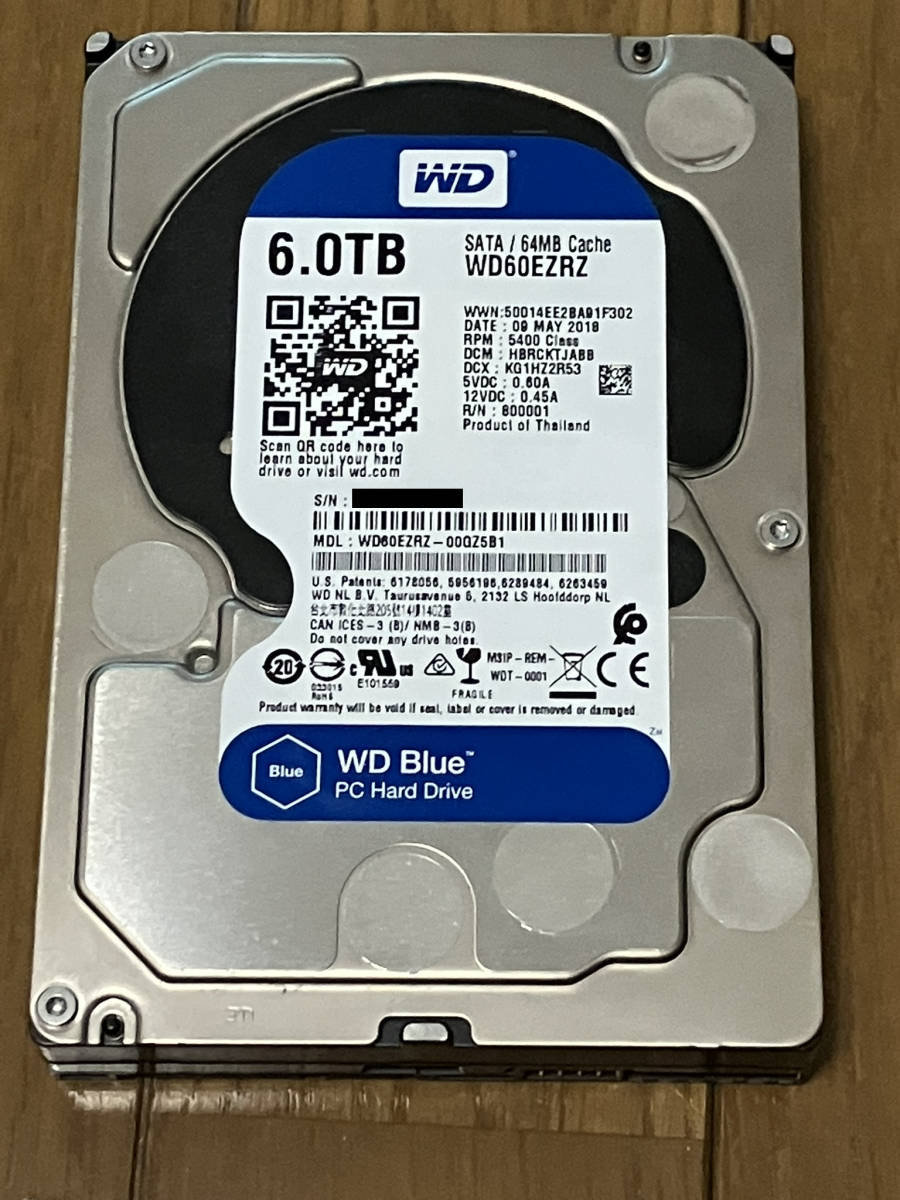 2台セットWD Red Plus 6TB HDD（WD60EFZX）3.5インチ Western Digital WD60EFZX 6TB WD Red Plus 内蔵 コンピュータ 【公式
