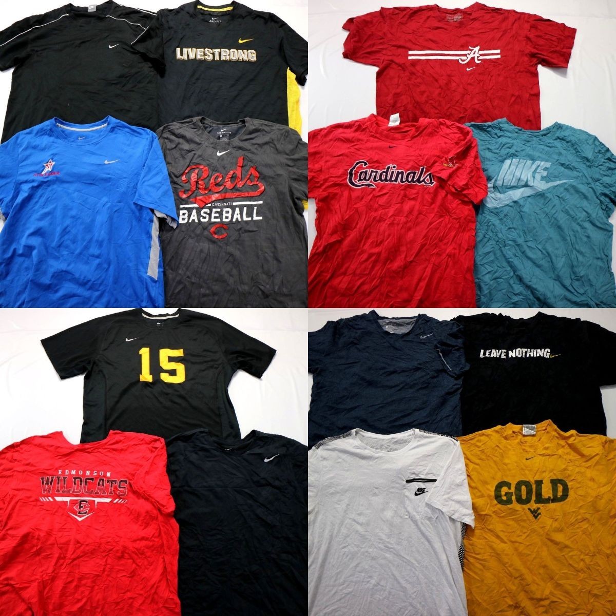 ◎ナイキ 半袖Tシャツ set スポーツ トレーニング 他 (メンズXL) 14枚セット まとめ売り 古着卸 1円スタート 最落なし MI827