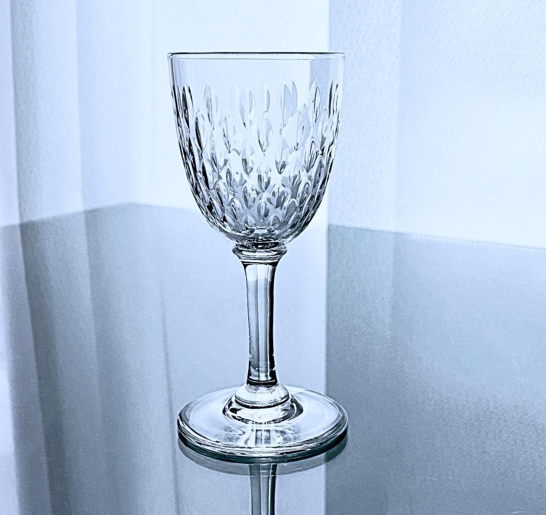 輝くオールドバカラBaccarat☆Parisパリのシェリーグラス アールデコ  