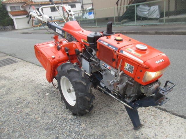 クボタディーゼル耕運機KRA85セル始動、バッテリー新品（良程度）(車体 