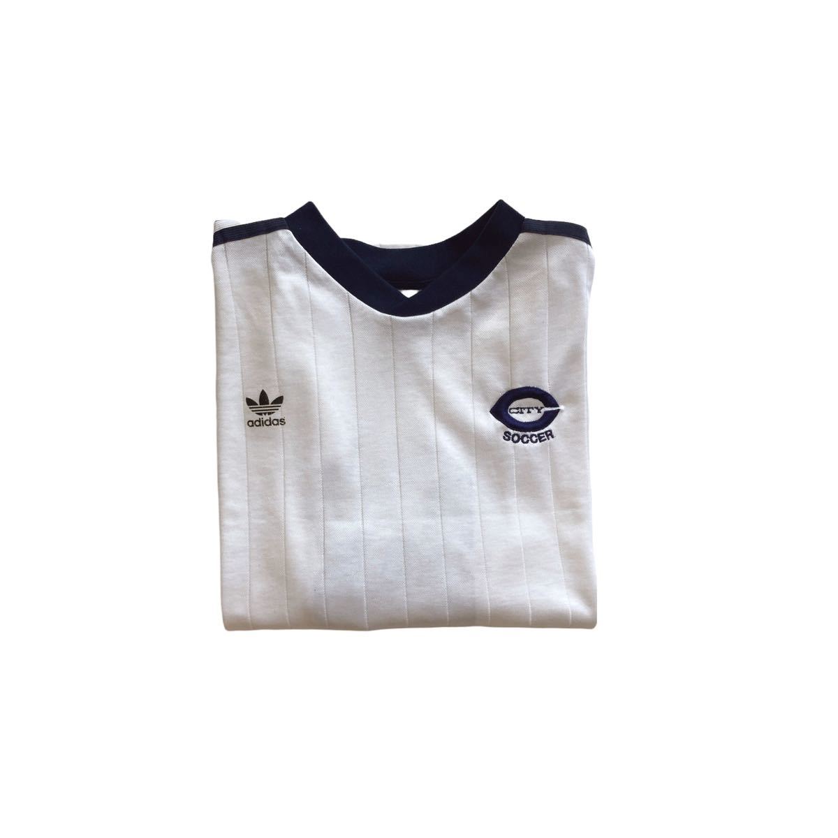 80s 90s old adidas ゲームシャツ サッカーシャツ 万国旗タグ 商品の