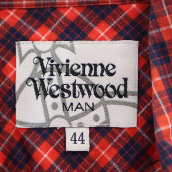 Vivienne Westwood チェック柄 半袖シャツ 44 Vivienne Westwood MAN