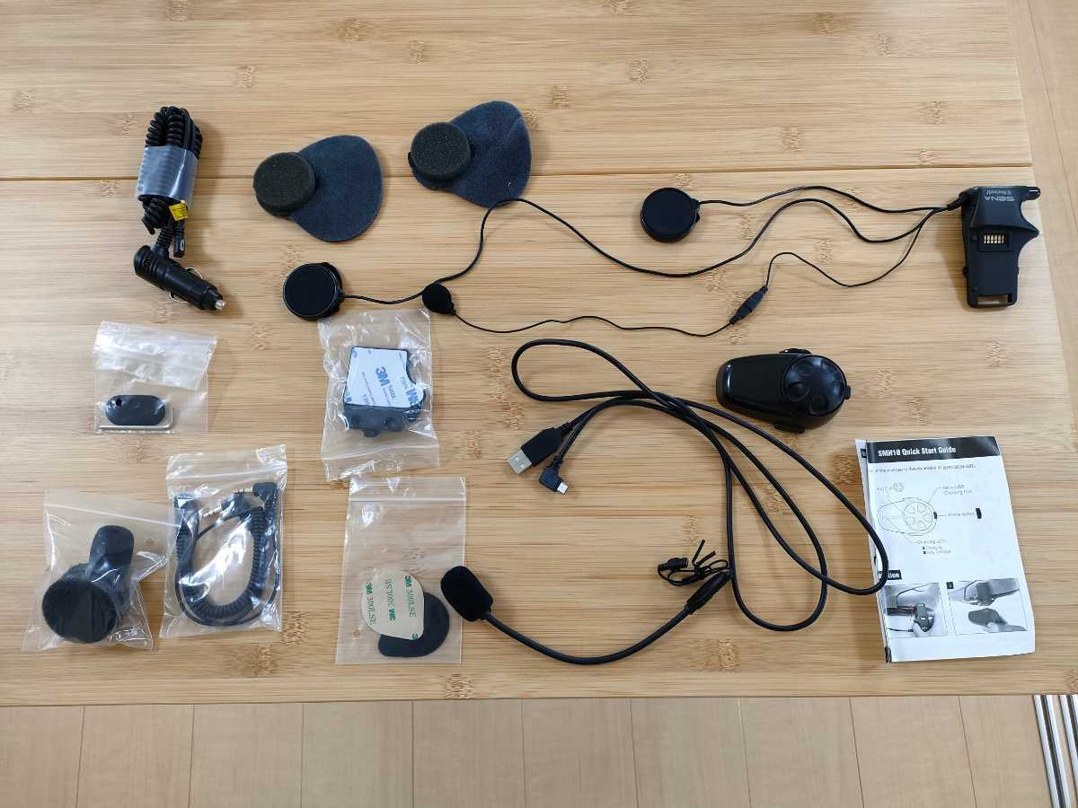SENA SMH10 2個セット 動作品セナ バイク用インカム 希少品 純正 付属品