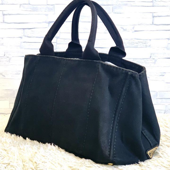 美品 PRADA プラダ カナパ M キャンバス トートバッグ 美品 PRADA プラダ カナパ M キャンバス トートバッグ