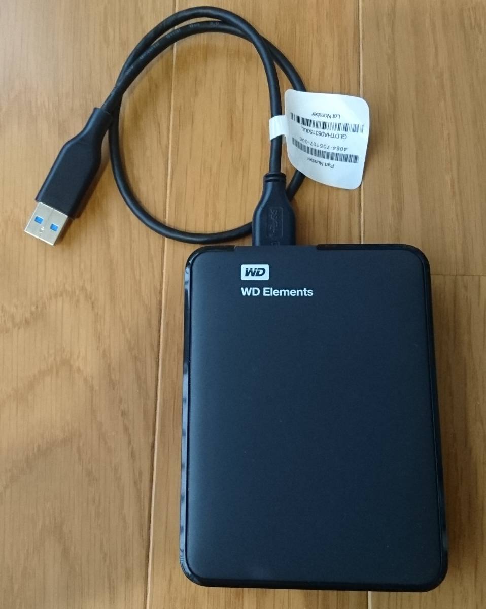 【動作確認済】Western Digital USB3.0 外付けHDD 4TB Western WD Digital USB3.0ポータブルHDD 動作確認済み A-マイクロ