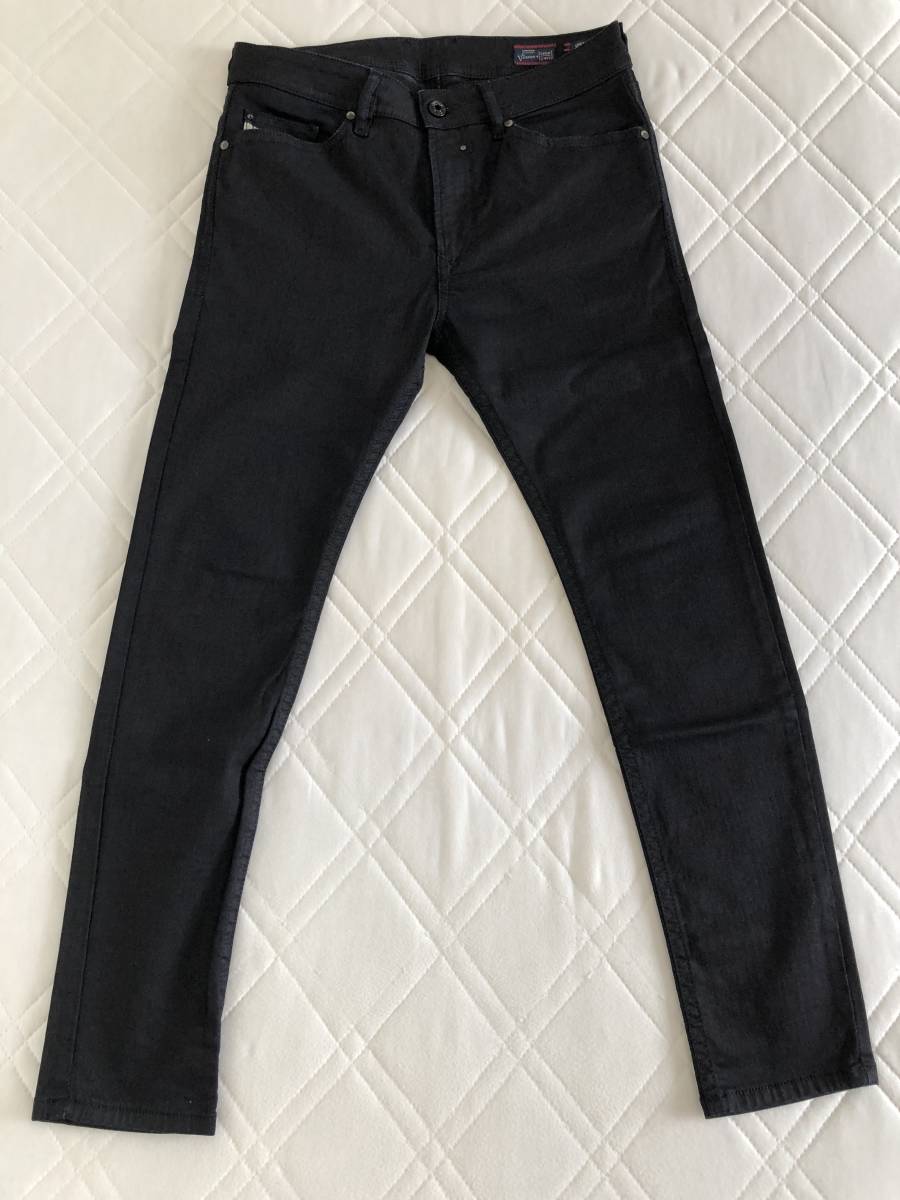 DIESEL ブラックスリム ジョグジーンズ W28 ☆DIESELオールブラック 