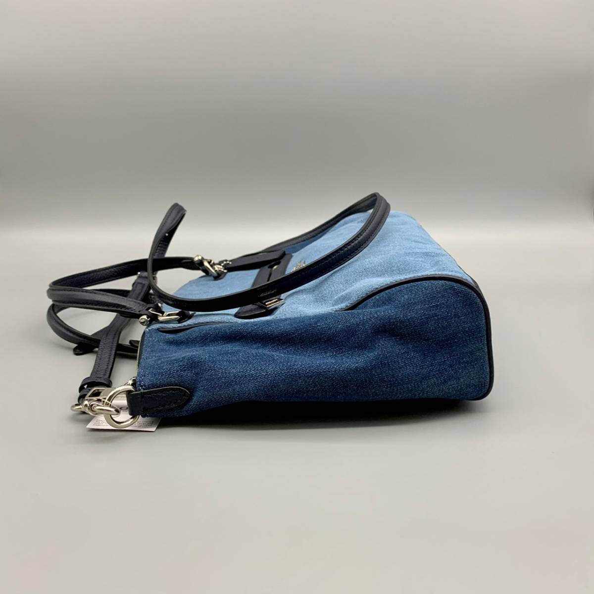 1円スタート】新品 タグ付き COACH コーチ デニム ショルダーバッグ 