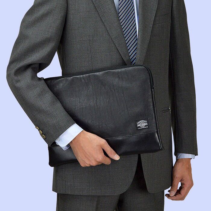 クラッチバッグ ビジネスバッグ メンズ A4ファイル バッグインバッグ 日本製 豊岡製鞄 黒 アンディハワード 34cm ANDY HAWARD 23477
