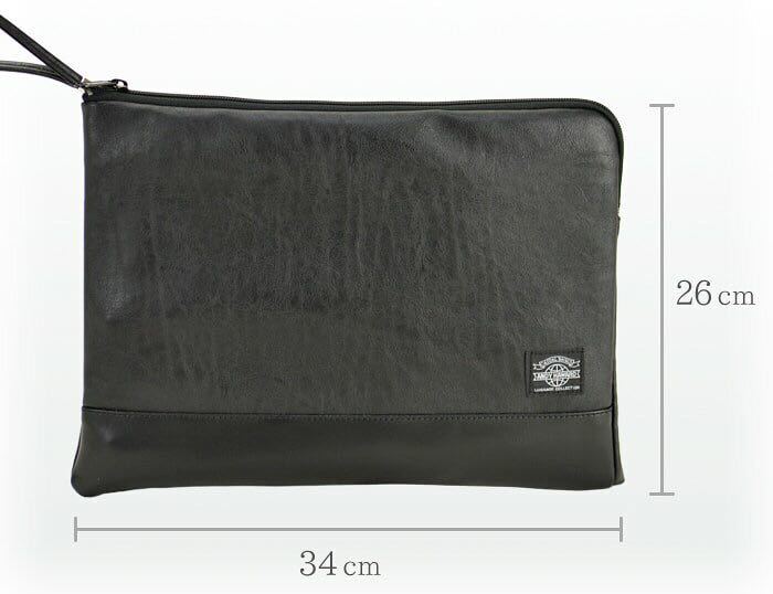 クラッチバッグ ビジネスバッグ メンズ A4ファイル バッグインバッグ 日本製 豊岡製鞄 黒 アンディハワード 34cm ANDY HAWARD 23477