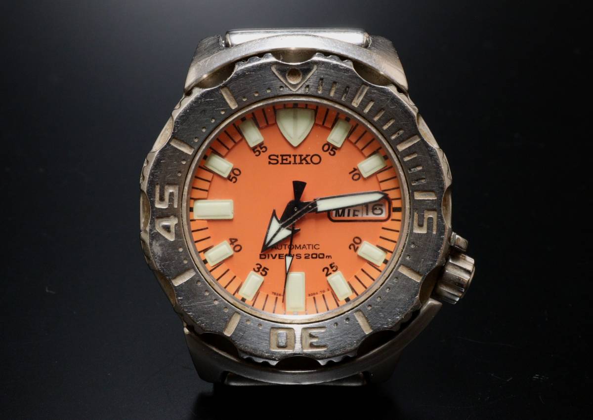 M SEIKO セイコー スキューバ ダイバー 200M 自動巻き 腕時計 7S26