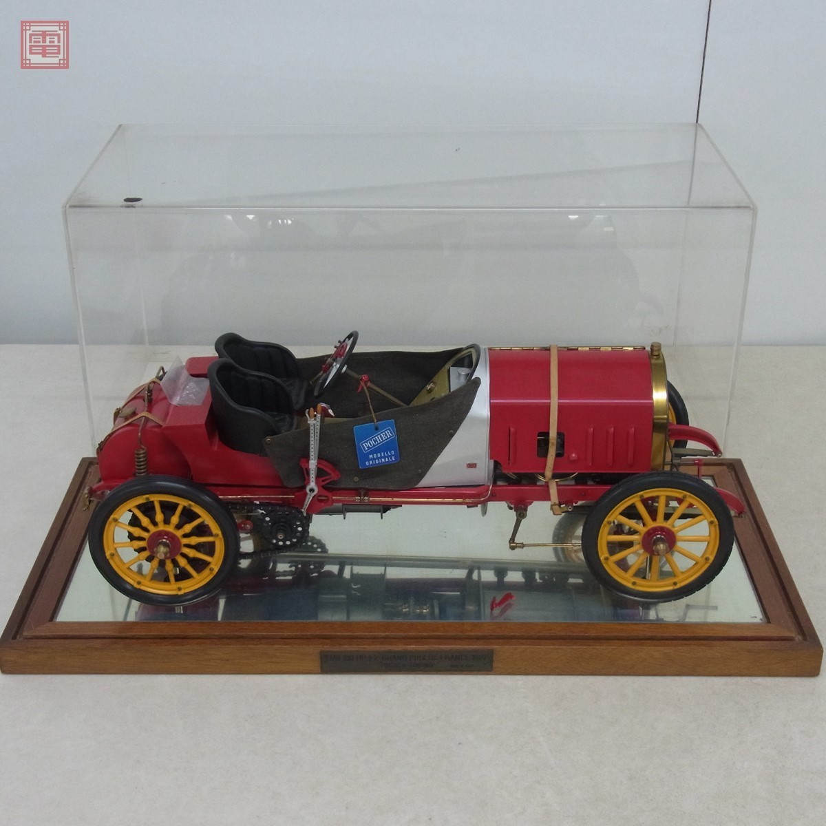 ポケール 1/8 フィアット 130 HP-F2-グランプリ フランス 1907 イタリア製 POCHER TORINO FIAT GRAND PRIX DE FRANCE 現状品【80