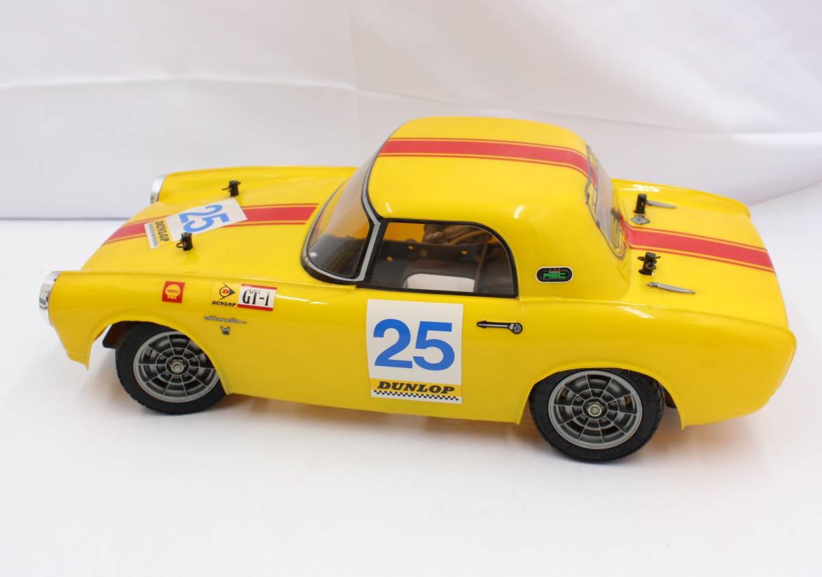 ト静】 ☆ TAMIYA タミヤ 1/10 ホンダS800 HONDA レーシングカー 電動