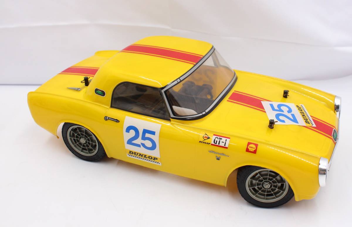 ト静】 ☆ TAMIYA タミヤ 1/10 ホンダS800 HONDA レーシングカー 電動