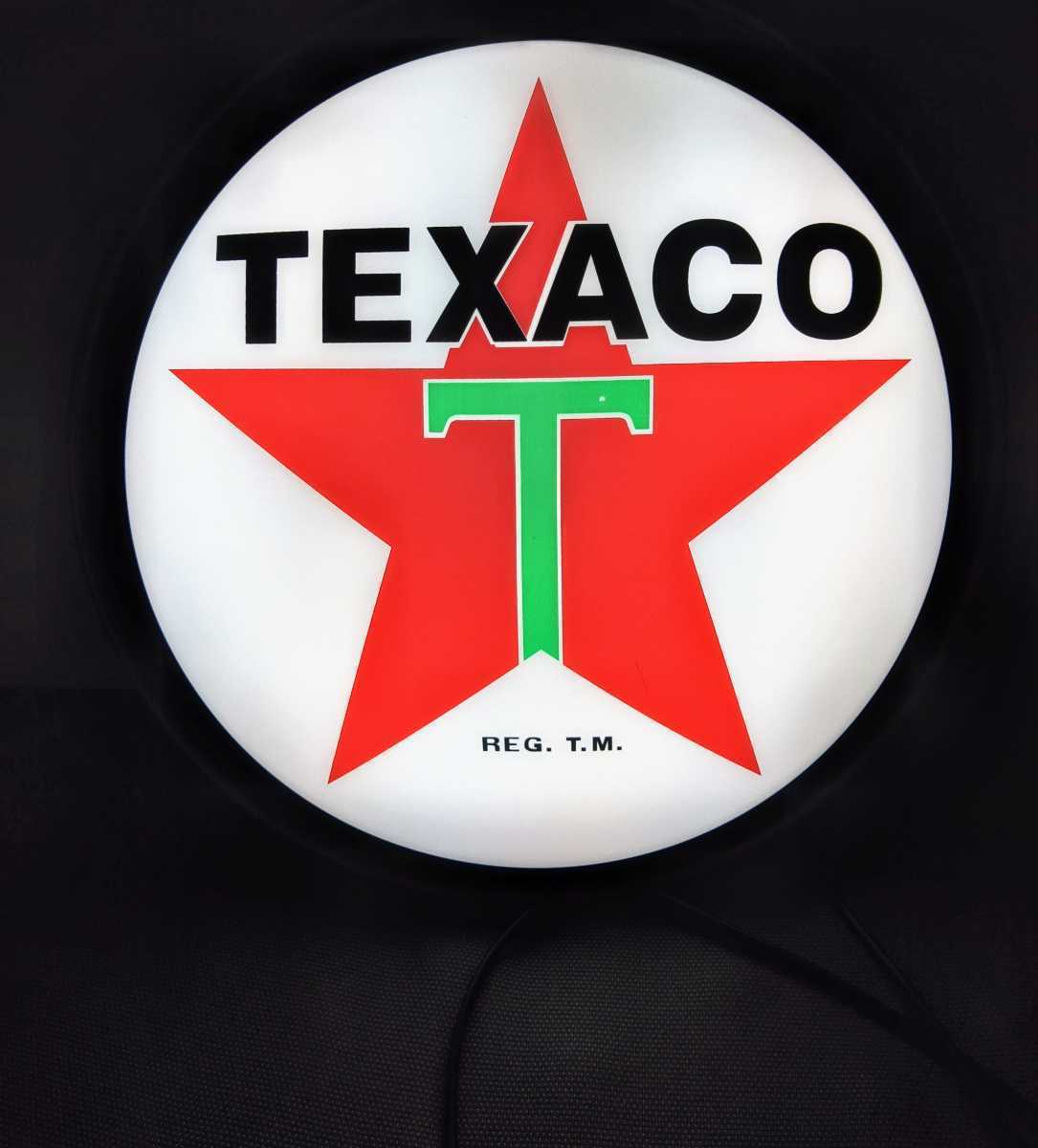 TEXACOテキサコ 直径42丸型電飾看板(屋内用)アメリカン雑貨 ルート66