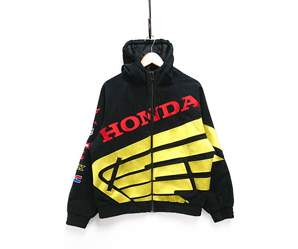 限定セール，格安 SUPREME シュプリーム HONDA FOX Racing Puffy Zip Up Jacket フード ジャケット 黒 サイズ M 正規品 A80/28468(ジャンパー、ブルゾン)｜売買されたオークション情報、yahooの商品情報をアーカイブ公開 - オー 男性用