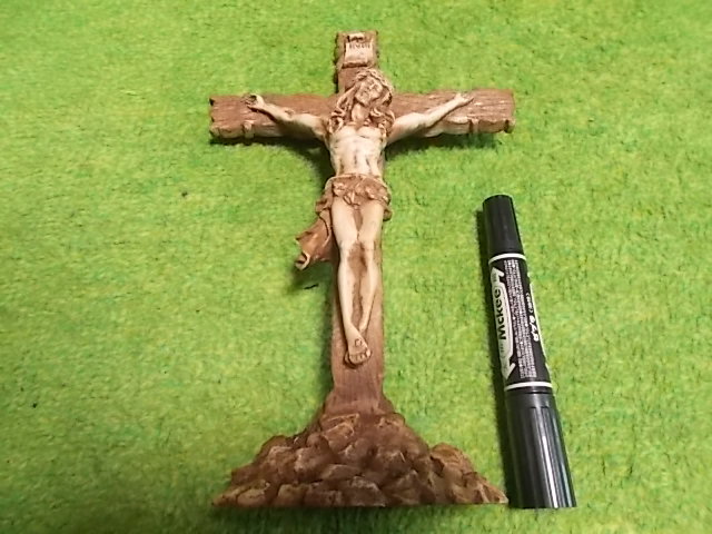 INRI - Yahoo!オークション アンティーク 公式通販 木製十字架 磔刑の