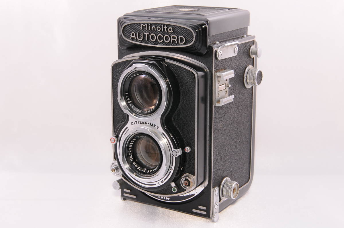 動作品】MINOLTA AUTOCORD ROKKOR 1:3.2 75㎜ CHIYOKO ROKKOR 1:3.5 75