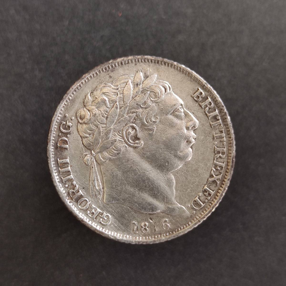 1816年 ジョージ3世 銀貨　6ペンス George III ⁄ - イギリス 1816年 ジョージ3世 Silver 銀貨 ジョージ3