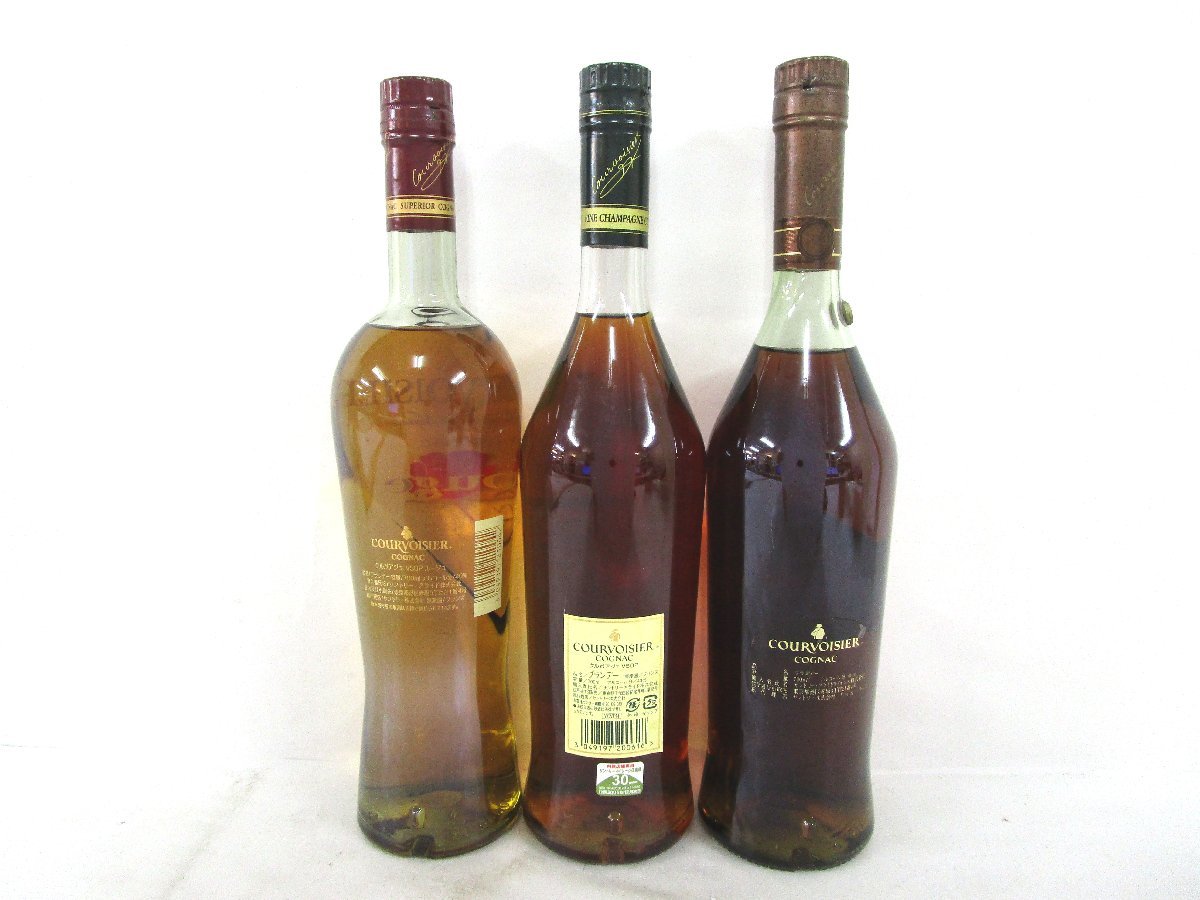 古酒 未開栓 3本セット COURVOISIER クルボアジェ PREMIERE Rouge VSOP 