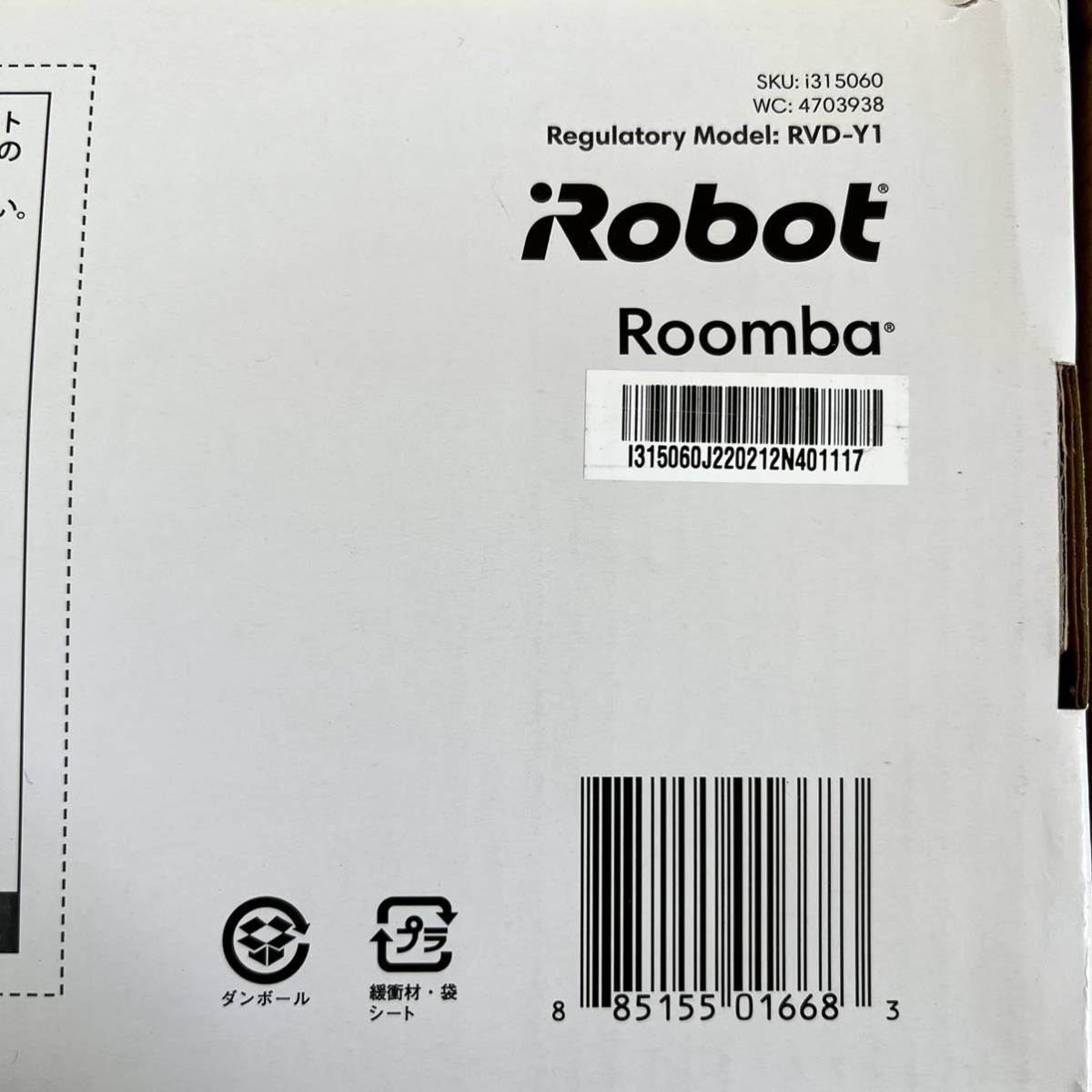 ☆未使用品・開封済☆iRobot ロボット掃除機 Roomba ルンバi3 i315060