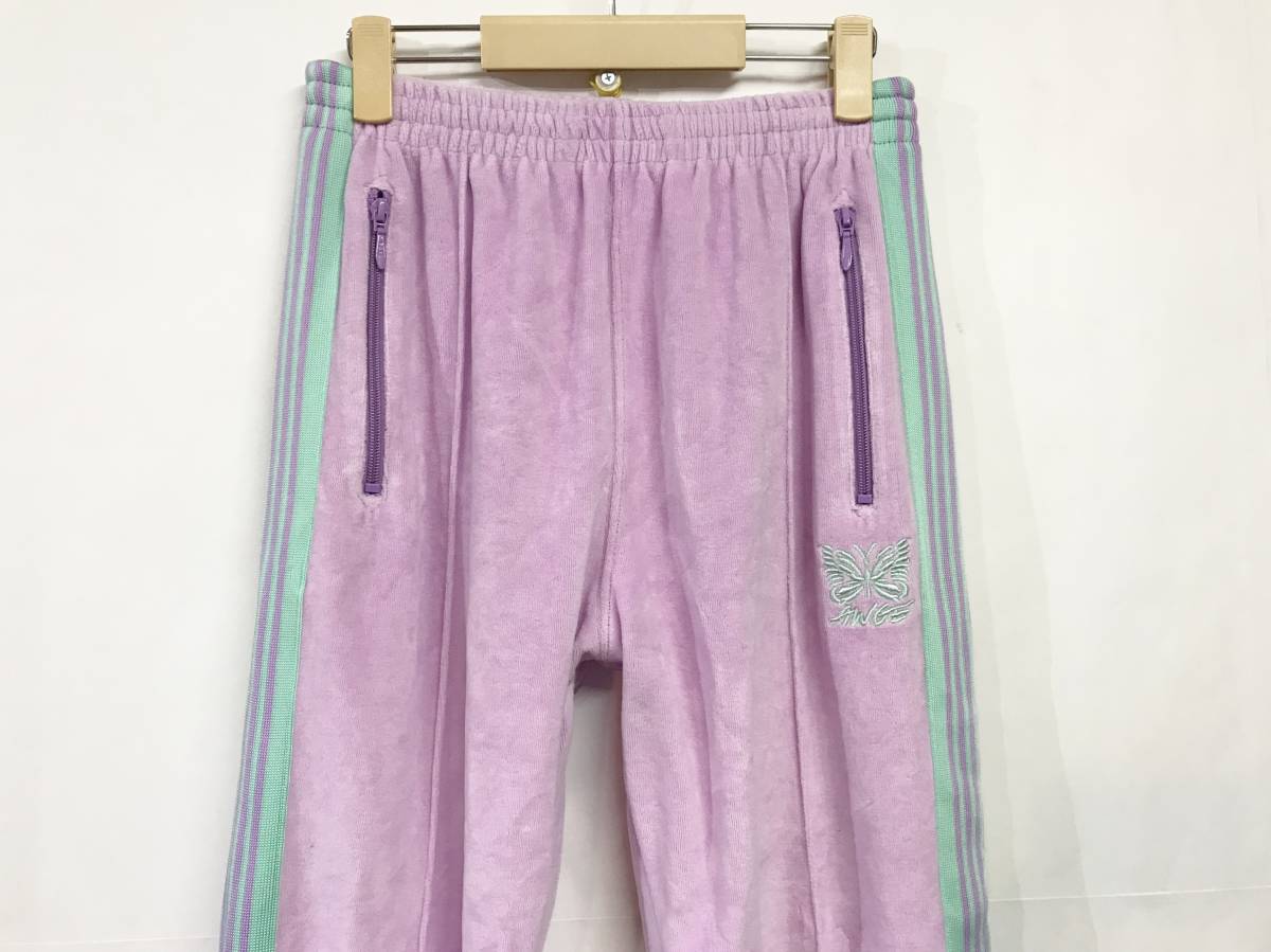 Needles ベロア Track - Narrow | Pant ニードルズ ナロートラックパンツ トラックパンツ 蝶 ニードルス andPheb グレー ボルドー ベロアトラックロング