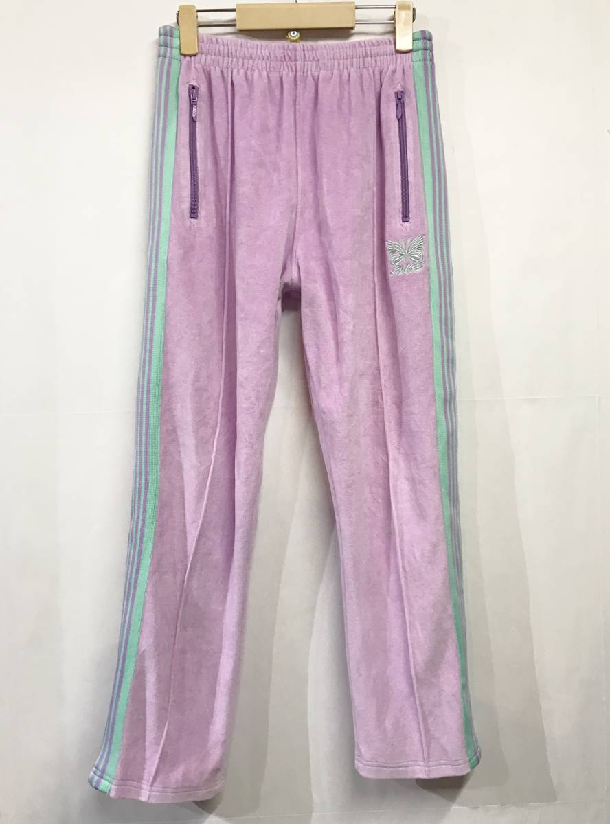 Needles ベロア Track - Narrow | Pant ニードルズ ナロートラックパンツ トラックパンツ 蝶 ニードルス andPheb グレー ボルドー ベロアトラックロング