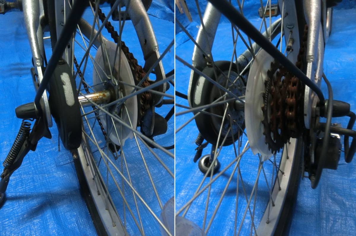 0820-125）JEEP ジープ 折り畳み自転車 部品取り ジャンク【引取限定