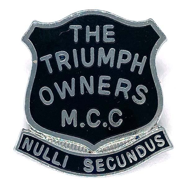 トライアンフ オーナーズクラブ ビンテージ ピンバッジ Triumph OWNERS