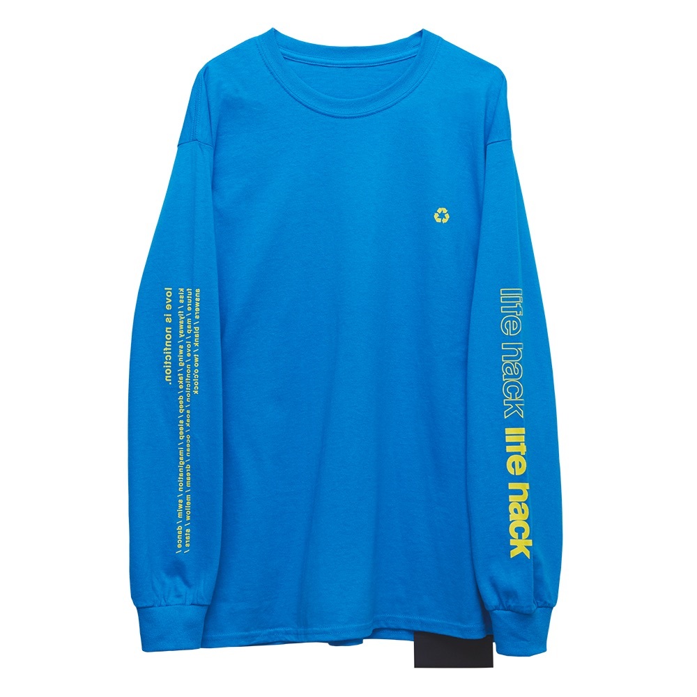  / Vaundy life hack ロングスリーブTシャツ Lサイズ ブルー バウンディ SUMMER SONIC 2022(Tシャツ)｜売買されたオークション情報、yahooの商品情報をアーカイブ公開 - オークファン Tシャツ