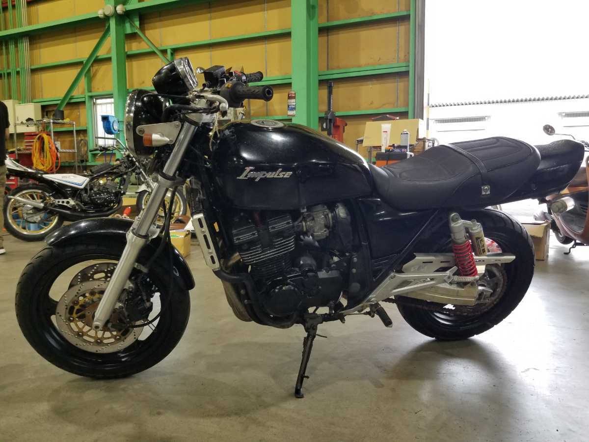 GSX400 IMPULSE GK79A 95年モデル 純正サイドカバー右 インパルス