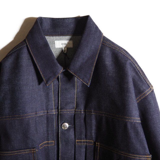 K3259P ▽HYKE ハイク▽ 新品 DENIM JACKET TYPE2 BIG FIT ビッグ