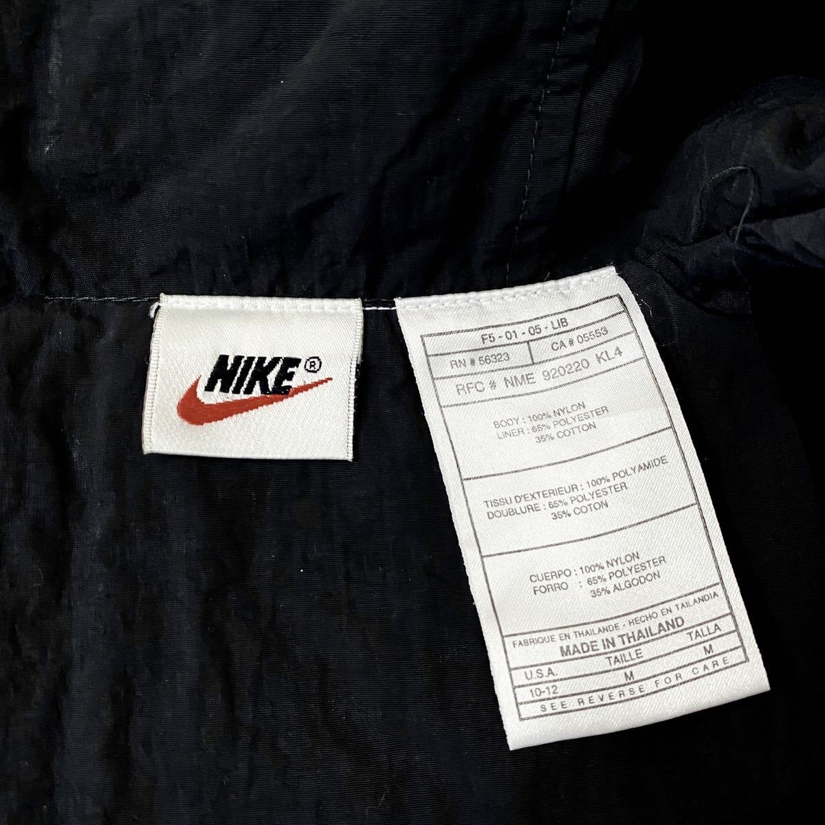 90s NIKE ナイロンジャケット ワンポイント刺繍 コート vintage古着 00s ACG モッズ ナイロンコート fog tech wear ロゴ刺繍 フーディ NIKE ナイキ ナイロンジャケット 90年代ヴィンテージ HTK5363 メンズM