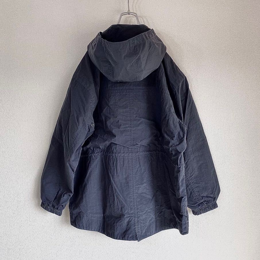 90s NIKE ナイロンジャケット ワンポイント刺繍 コート vintage古着 00s ACG モッズ ナイロンコート fog tech wear ロゴ刺繍 フーディ NIKE ナイキ ナイロンジャケット 90年代ヴィンテージ HTK5363 メンズM