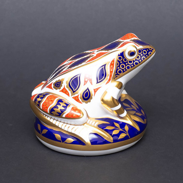 ロイヤル・クラウン・ダービー ペーパーウェイト フロッグ（カエル