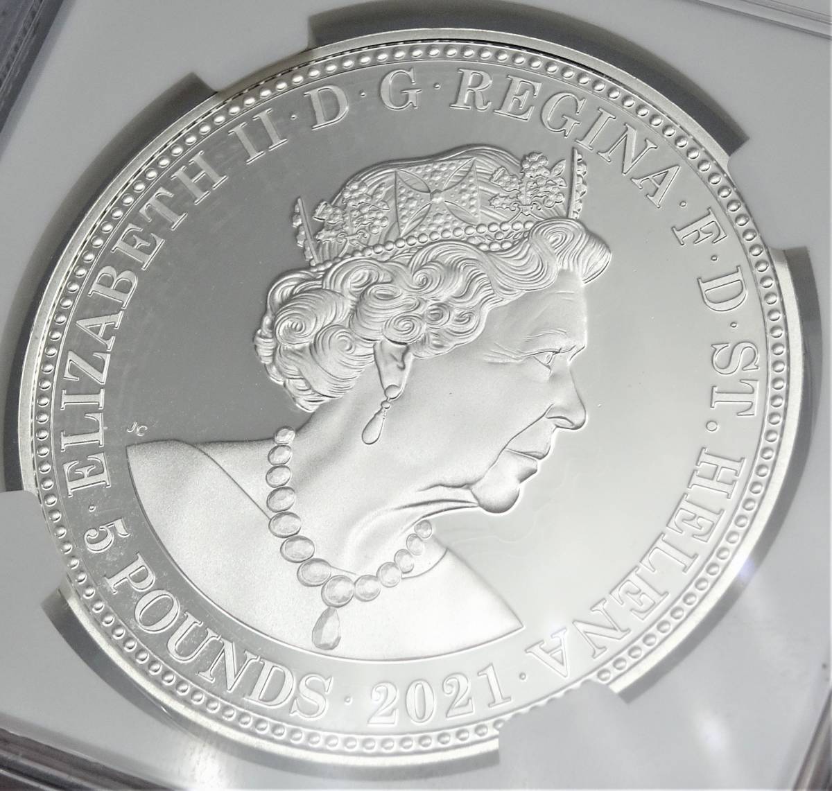 セントヘレナ スリーグレイセス クラウン復刻試鋳銀貨プルーフ 2021