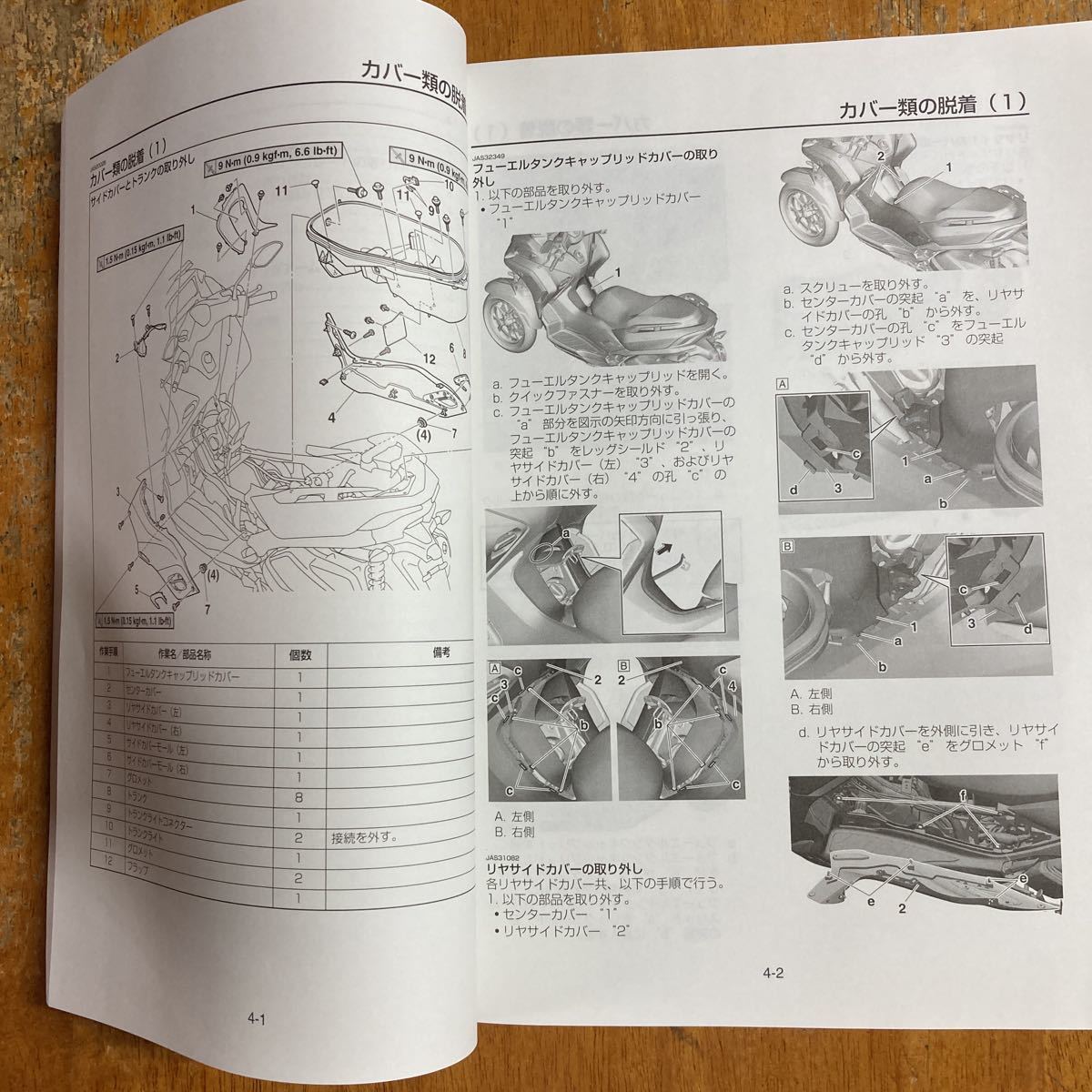 サービスマニュアル TRICITY ヤマハ YAMAHA 0 MWS125-C 1 1N0894◇YAMAHA 整備書 125&frasl;155 2 オーナーズサービス トリシティ125 トリシティ マニュアルの通販 ワイズギア