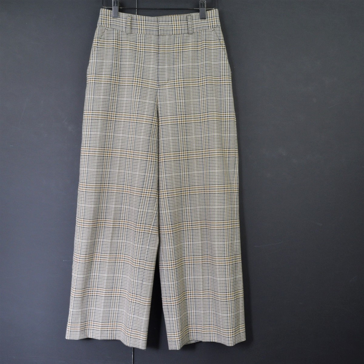 2723-22M0319☆ANAYI アナイ 美品☆通勤にも◎ グレンチェックワイド 