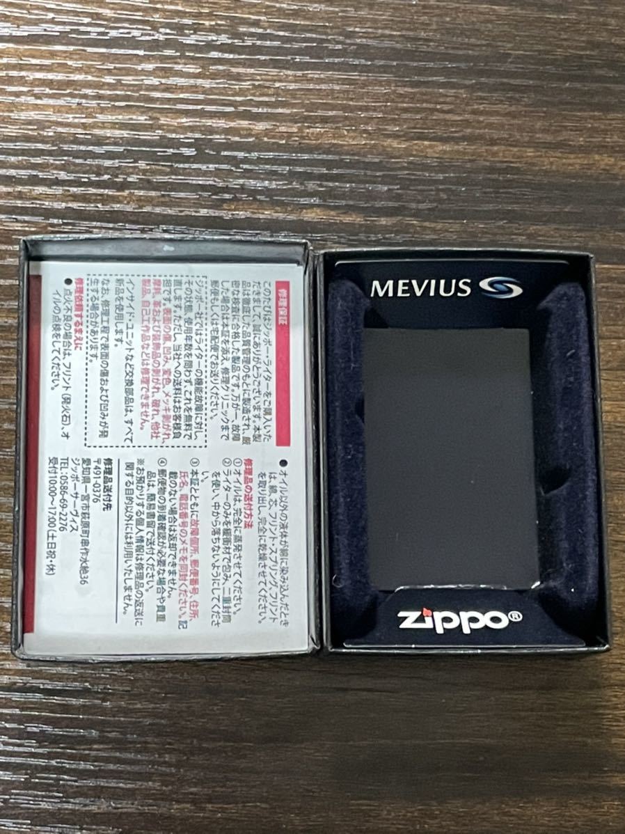 Mevius Silver zippo MEVIUS 3rd Anniversary 限定品 メビウス 3周年記念 2015年製 silver 前面刻印 デットストック ...