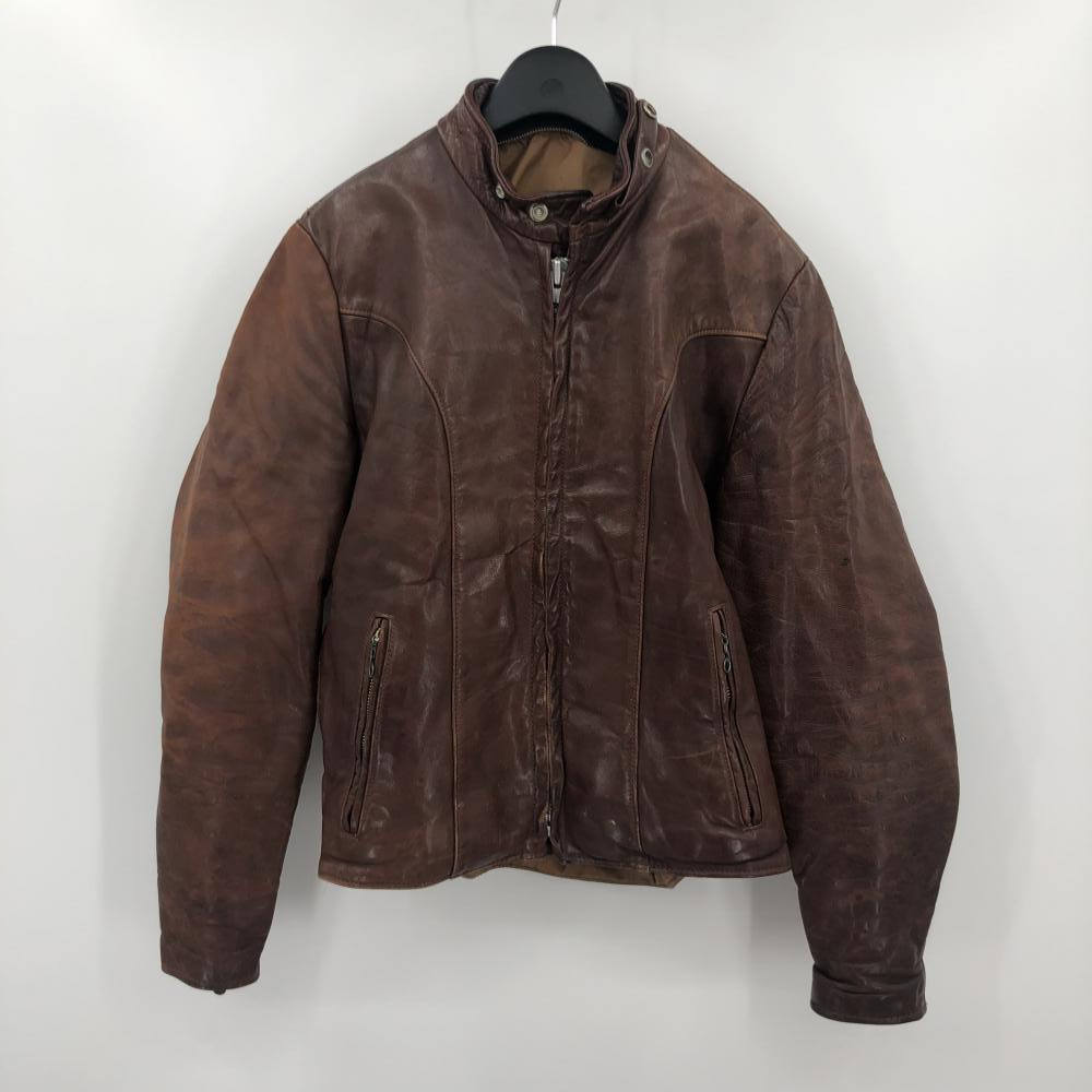 Schott NYC LEATHER カウスキン 裏地チェック柄 JACKET⁄レザー
