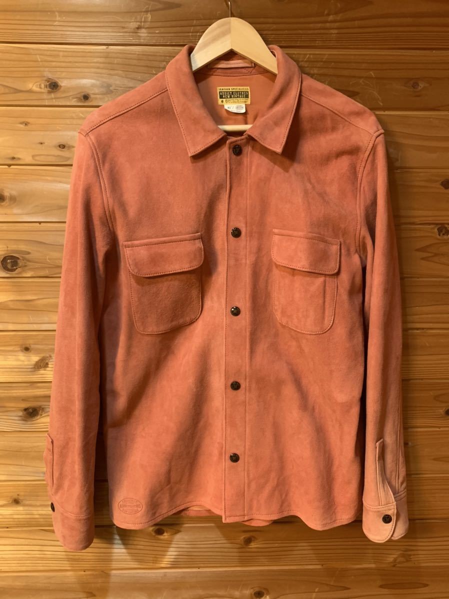  ADDICT CLOTHES アディクトクローズ スエードシャツ 40 ピンク スウェードシャツ レザーシャツ レザージャケット(Lサイズ)｜売買されたオークション情報、yahooの商品情報をアーカイブ公開 - オー 長袖シャツ一般